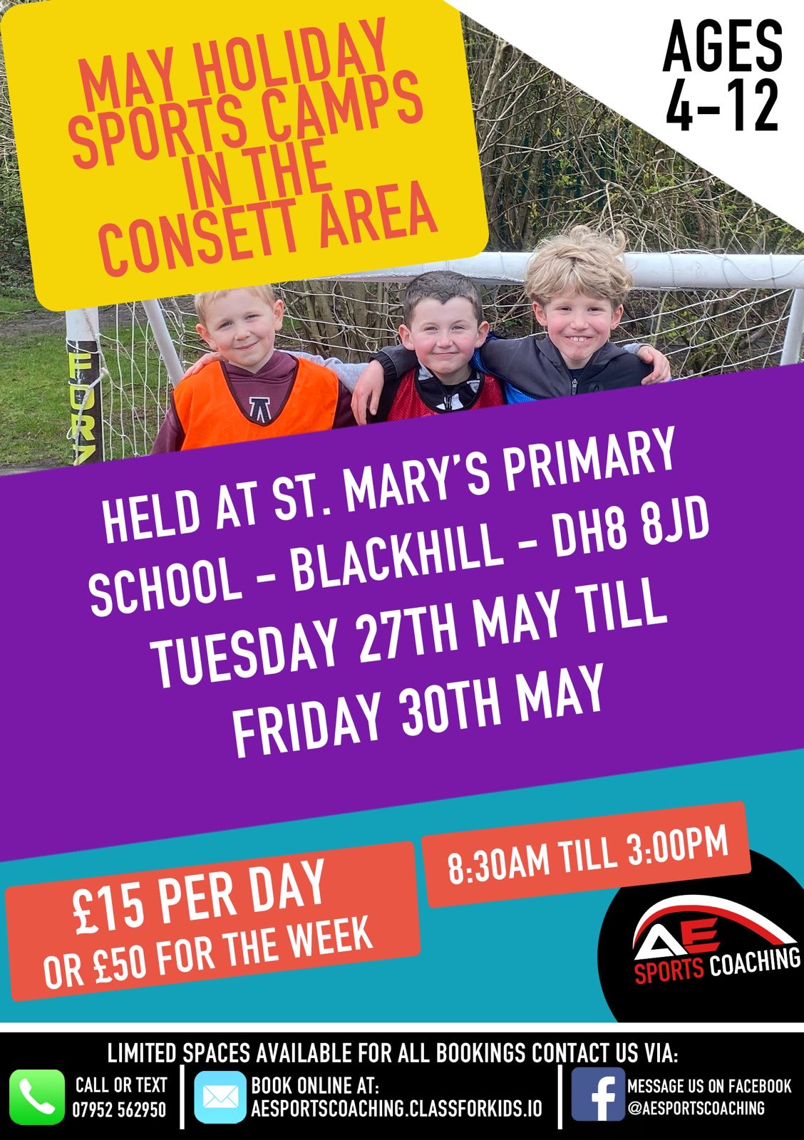 May Holiday Sports Camps